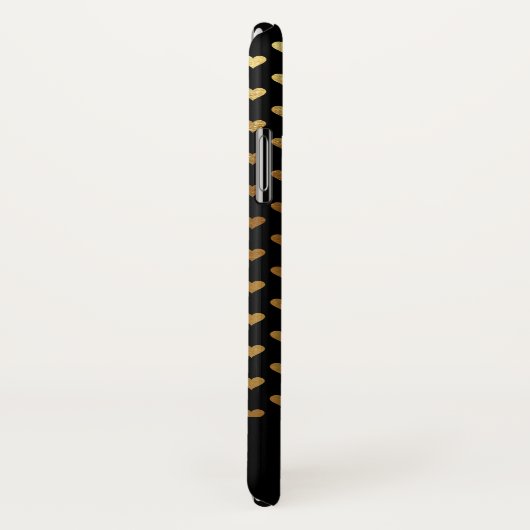 Zwarte Folie Hartpatroon en aangepaste naam Case-Mate iPhone Case (Achterkant / rechts)