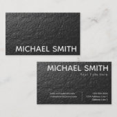 Zwarte Folie textuur Visitekaartje (Voorkant / Achterkant)