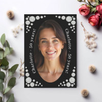Zwarte fotodiamanten verjaardag