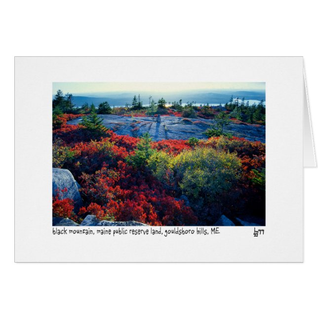 Zwarte fotokaart (Voorkant Horizontaal)