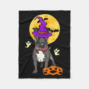 Zwarte Franse Bulldog Heks Halloween Kostuum Hond Fleece Deken