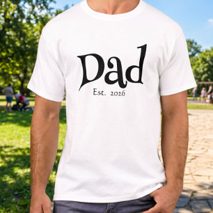 Zwarte Fun Vet Gedurfde Eenvoudige Papa Opgericht T-shirt