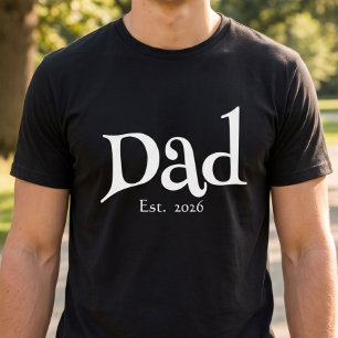 Zwarte Fun Vet Gedurfde Eenvoudige Papa Opgericht T-shirt