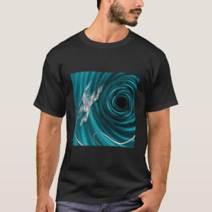 Zwarte Gat Ruimte Interstellair Wormgat Astronaut T-shirt