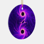 Zwarte gaten keramisch ornament (Rechts)