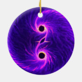 Zwarte gaten keramisch ornament (Achterkant)