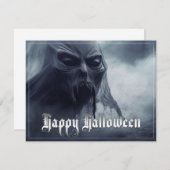 Zwarte geest in een hels landschap - Halloween (Voorkant / Achterkant)