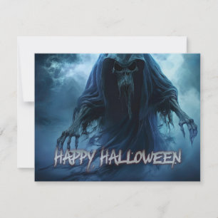 Zwarte geest in een hels landschap - Halloween