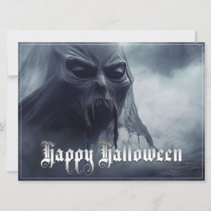 Zwarte geest in een hels landschap - Halloween