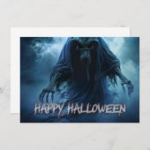 Zwarte geest in een hels landschap - Halloween (Voorkant / Achterkant)