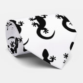 Zwarte gekko stropdas (Opgerold)