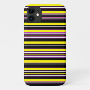 Zwarte gele strepen leuk iPhone 11 hoesje