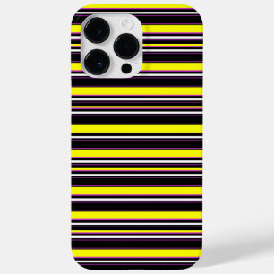 Zwarte gele strepen leuk Case-Mate iPhone 14 pro max hoesje