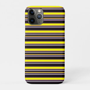 Zwarte gele strepen leuk iPhone 11 pro hoesje