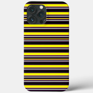 Zwarte gele strepen leuk iPhone 13 pro max hoesje