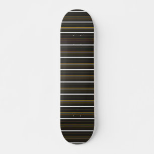 Zwarte gele strepen leuk skateboard