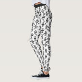 zwarte geometrische driehoeken leggings (Links)