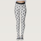 zwarte geometrische driehoeken leggings (Voorkant)