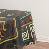  zwarte geoometrische Afrikaanse doodle Tafelkleed (Voorbeeld)