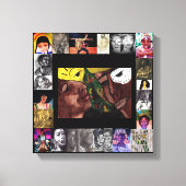 ZWARTE GESCHIEDENCELEBRATIE VAN HET VOLKScanvas Canvas Afdruk (Voorkant)