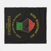 ZWARTE GESCHIEDENIS 2023 FLEECE DEKEN (Voorkant (Horizontaal))