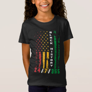 Zwarte geschiedenis 247365 Afrikaanse Amerikaanse T-shirt