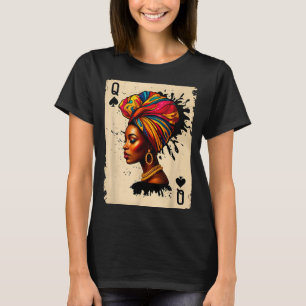 Zwarte Geschiedenis Afrikaanse Melanine Koningin K T-shirt