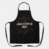 Zwarte Geschiedenis Afro-Amerikaanse Juneteenth 18 Schort (Voorkant)