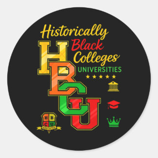 Zwarte Geschiedenis Afrocentrische Steun Voor Elke Ronde Sticker