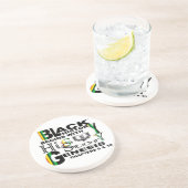 Zwarte geschiedenis begint met zijn verhaal zandsteen onderzetter (Zijkant)