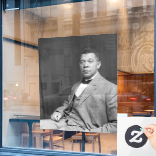 Zwarte Geschiedenis: Booker T Washington, Burgerre Raamsticker