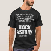 Zwarte geschiedenis elke maand WEEK-UUR SECONDBLAC T-shirt (Voorkant)