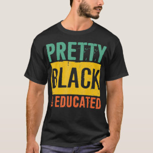Zwarte geschiedenis geeft zwart trots zwart zwart t-shirt