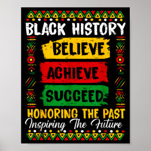 Zwarte Geschiedenis Geloof Bereiken Ererend Verled Poster