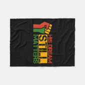 Zwarte geschiedenis gelooft te bereiken geslaagd T Fleece Deken (Voorkant (Horizontaal))