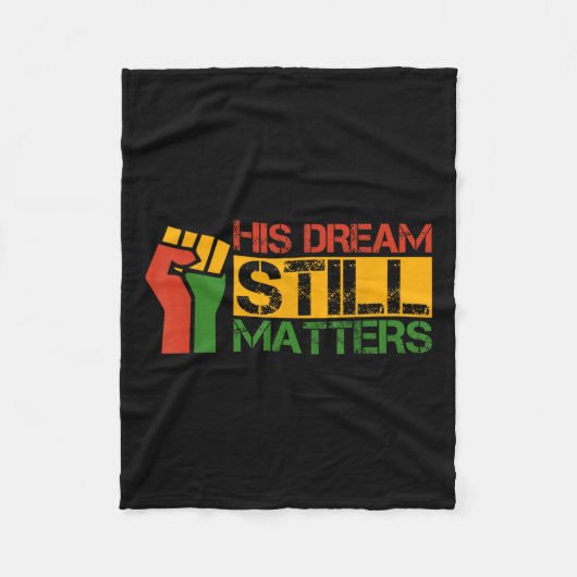 Zwarte geschiedenis gelooft te bereiken geslaagd T Fleece Deken (Voorkant)