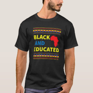 Zwarte Geschiedenis Hoodie Zwart en Opgeleide Afri T-shirt