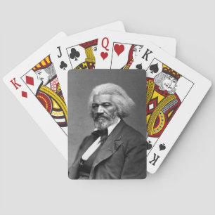 Zwarte Geschiedenis Iconen: Oudere Frederick Dougl Pokerkaarten