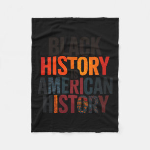 Zwarte geschiedenis is Amerikaans-Amerikaans histo Fleece Deken