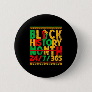 Zwarte Geschiedenis Is Amerikaanse Geschiedenis Af Ronde Button 5,7 Cm