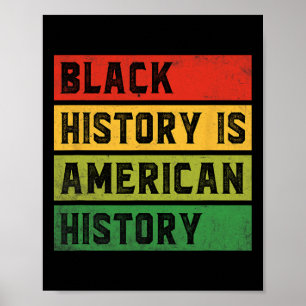 Zwarte Geschiedenis Is Amerikaanse Geschiedenis Bh Poster