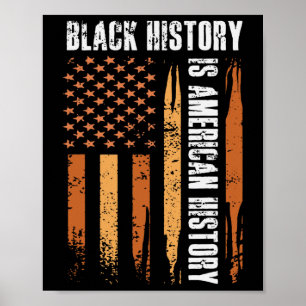 Zwarte Geschiedenis Is Amerikaanse Geschiedenis Bh Poster