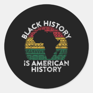 Zwarte Geschiedenis Is Amerikaanse Geschiedenis Ca Ronde Sticker
