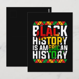 Zwarte Geschiedenis Is Amerikaanse Geschiedenis Pa Briefkaart