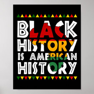 Zwarte Geschiedenis Is Amerikaanse Geschiedenis Pa Poster
