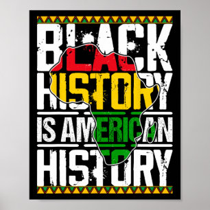 Zwarte Geschiedenis Is Amerikaanse Geschiedenis Pa Poster