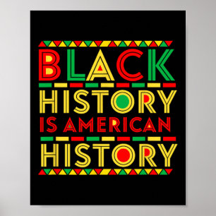 Zwarte Geschiedenis Is Amerikaanse Geschiedenis Pa Poster