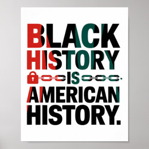Zwarte geschiedenis is Amerikaanse geschiedenis - Poster