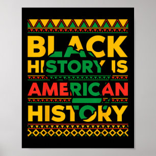 Zwarte geschiedenis is Amerikaanse geschiedenis zw Poster