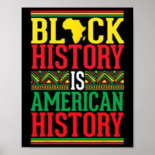 Zwarte Geschiedenis is de Amerikaanse geschiedenis Poster
